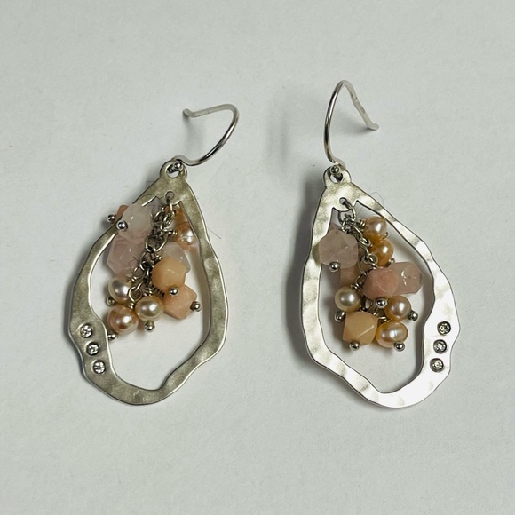 Silpada Sterling Silver Blush Grape Earrings - Picture 3 of 6